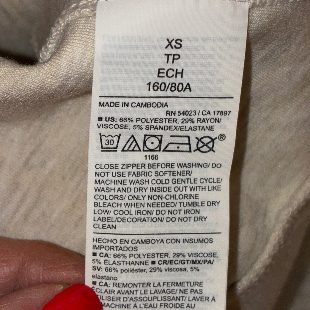 Set - Bounce Fleece Half-Zip Pullover Sweatshirt Sz XS matching sweat pant Sz S - Picture 15 of 16